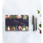 BK Gift Cam Kesme ve Sunum Tablası 20x30cm Model 12