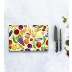 BK Gift Cam Kesme ve Sunum Tablası 20x30cm Model 6