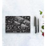 BK Gift Cam Kesme ve Sunum Tablası 20x30cm Model 7