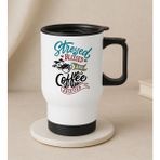 Bk Gift Coffee Tasarımlı Kulplu Beyaz Çelik Bardak Termos Mug 450ML-8, Sevgiliye , Arkadaşa , Eşe