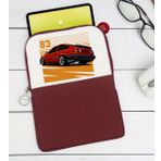 BK Gift Drift Car Tasarımlı Taşınabilir Koruyucu Tablet Kılıfı & Organizer Çanta - Bordo-1