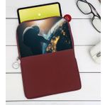 BK Gift Dünya Tasarımlı Taşınabilir Koruyucu Tablet Kılıfı & Organizer Çanta - Bordo-1