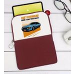BK Gift Fast Forward Tasarımlı Taşınabilir Koruyucu Tablet Kılıfı & Organizer Çanta - Bordo-1