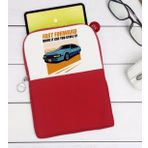 BK Gift Fast Forward Tasarımlı Taşınabilir Koruyucu Tablet Kılıfı & Organizer Çanta - Kırmızı-1