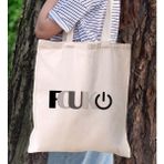 BK Gift Fcuk Tasarımlı Kanvas Bez Çanta, Baskılı Omuz Çantası, Alışveriş Çantası, Plaj Çantası, Arkadaşa Hediye-2