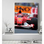 Bk Gift Formula 1 Tasarımlı Kanvas Tablo 50 x 70 Cmcm-2 - Renkli