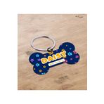 Bk Gift Gift Evcil Dostlara Özel Isimli Kemik Şeklinde Ahşap Pet Tasma Künyesi - Model 9