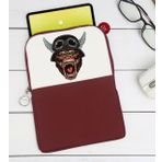 BK Gift Goril Tasarımlı Taşınabilir Koruyucu Tablet Kılıfı & Organizer Çanta - Bordo-1