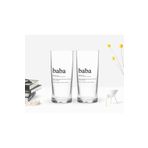 Bk Gift Home Renkli Baskılı Baba Tasarımlı Ikili Rakı Bardağı Seti-1