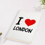BK Gift I Love London Tasarımlı Beyaz Defter