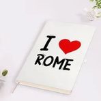 BK Gift I Love Rome Tasarımlı Beyaz Defter