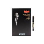 BK Gift Isme Özel Premium 2025 Atatürk Ajandası ve Roller Kalem Seti