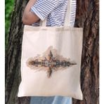 Bk Gift Istanbul Tasarımlı Kanvas Bez Çanta, Baskılı Omuz Çantası, Alışveriş Çantası, Plaj Çantası, Arkadaşa Hediye-9 - Desenli