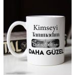BK Gift Kimseyi Tanımadım Ben Atatürk Temalı Beyaz Kupa Bardak-1