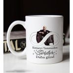 BK Gift Kimseyi Tanımadım Ben Atatürk Temalı Beyaz Kupa Bardak-2