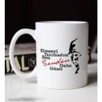 BK Gift Kimseyi Tanımadım Ben Atatürk Temalı Beyaz Kupa Bardak-3