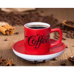 BK Gift Kırmızı Renk Türk Kahvesi Fincanı-1