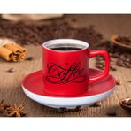 BK Gift Kırmızı Renk Türk Kahvesi Fincanı-2