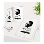BK Gift Kişiye Özel Atatürk Temalı Kupa Anahtarlık Beyaz Defter Kalem Hediye Seti-4