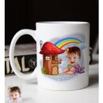 BK Gift Kişiye Özel Bebek 1 Karikatürlü Beyaz Kupa Bardak