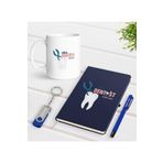 Bk Gift Kişiye Özel Diş Hekimi Temalı Lacivert Defter Kalem Kupa 32gb Usb Bellek Hediye Seti-1