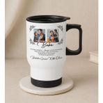 Bk Gift Kişiye Özel Fotoğraflı Babalar Günü Tasarımlı Kulplu Beyaz Çelik Bardak Termos Mug 450ML-5, Babalar Günü , Babaya
