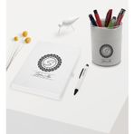 Bk Gift Kişiye Özel Isimli Beyaz Defter Kalem ve Kalemlik Hediye Seti - Model 2