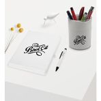 Bk Gift Kişiye Özel Isimli Beyaz Defter Kalem ve Kalemlik Hediye Seti - Model 5