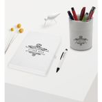 Bk Gift Kişiye Özel Isimli Beyaz Defter Kalem ve Kalemlik Hediye Seti - Model 8