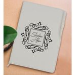 Bk Gift Kişiye Özel Isimli Beyaz Termo Deri Not Defteri 15X21CM-1 - Renkli