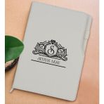 Bk Gift Kişiye Özel Isimli Beyaz Termo Deri Not Defteri 15X21CM-13 - Renkli