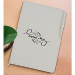 Bk Gift Kişiye Özel Isimli Beyaz Termo Deri Not Defteri 15X21CM-3 - Renkli