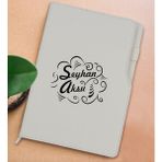 Bk Gift Kişiye Özel Isimli Beyaz Termo Deri Not Defteri 15X21CM-6 - Renkli