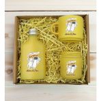 Bk Gift Kişiye Özel Isimli Dtf Best Friend Temalı Sarı Kahve Fincanı & Kolonya & Mum Hediye Seti-4, Arkadaşa Hediye, Doğum Günü Hediyesi - Açık Sarı