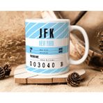Bk Gift Kişiye Özel Isimli Hava Limanı Tasarımlı Beyaz Kupa Bardak-3, Arkadaşa Hediye, Doğum Günü Hediyesi(Düzenlenecek)