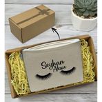 BK Gift Kişiye Özel İsimli Keten Makyaj Çantası-4, Anneler Günü Hediyesi, Doğum Günü Hediyesi, Sevgiliye Hediye