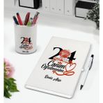 Bk Gift Kişiye Özel Isimli Öğretmenler Günü Tasarımlı Defter Kalem ve Kalemlik Hediye Seti, Öğretmene Hediye, Öğretmenler Günü - 12
