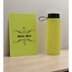 Bk Gift Kişiye Özel Isimli Sarı Defter ve Matara Seti 7