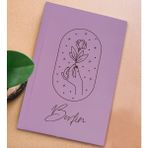 Bk Gift Kişiye Özel Isimli Sert Kapaklı Lila Lastikli Defter -9