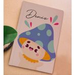 Bk Gift Kişiye Özel Isimli Sert Kapaklı Pudra Pembesi Lastikli Defter -18