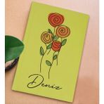 Bk Gift Kişiye Özel Isimli Sert Kapaklı Sarı Lastikli Defter -22