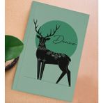 Bk Gift Kişiye Özel Isimli Sert Kapaklı Su Yeşili Lastikli Defter -2