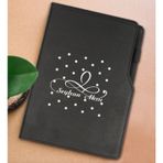 BK Gift Kişiye Özel İsimli Siyah Termo Deri Not Defteri 15x21cm-4