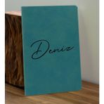 Bk Gift Kişiye Özel Isimli Turkuaz Defter ve Cam Matara Hediye Seti-1, Sevgiliye Hediye, Arkadaşa Hediye, Yeni Iş Hediyesi