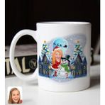 Bk Gift Kişiye Özel Kadın Yeni Yıl Karikatürlü 1 Beyaz Kupa Bardak