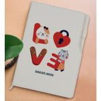 Bk Gift Kişiye Özel Love Tasarımlı Beyaz Termo Deri Not Defteri 15X21CM-1 - Renkli