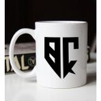 Bk Gift Kişiye Özel Monogram Harfli 2 Beyaz Kupa Bardak
