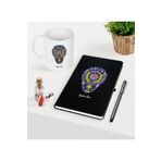 Bk Gift Kişiye Özel Polis Temalı Siyah Defter Kalem Kupa Seti - 2