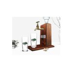 Bk Gift Kişiye Özel Renkli Baskılı Isimli Ikili Rakı Bardağı ve Ahşap Rakı Standı Hediye Seti-100