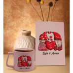 Bk Gift Kişiye Özel Sevgili Isimli Pembe Sert Kapaklı Defter Ve Middle Kupa Seti, Arkadaşa Hediye, Yeni Iş Hediyesi, Doğum Günü Hediyesi-2
